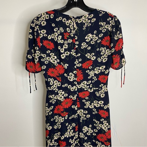 Madewell Hillside Daisy Floral Midi Wrap Dress Size 00 - Picture 7 of 11